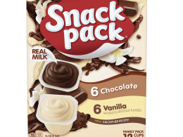 Snack Pack Chocolate and Vanilla Flavored Pudding Cups Family Pack, 12 Count Pudding Cups (1 Pack)